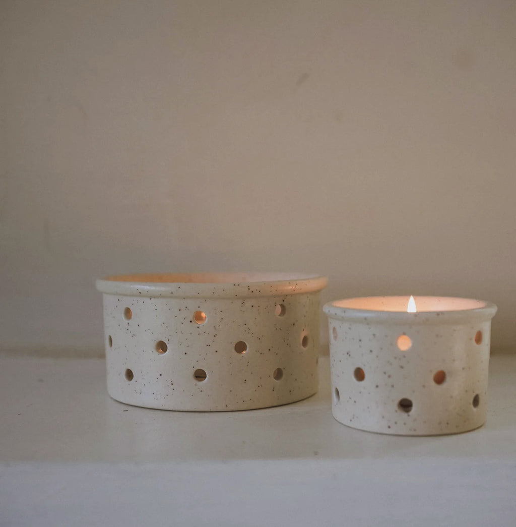 French Cheese Mould Candle Holder