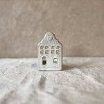 Natural Ceramic House Tea Light Holder