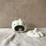 White Ceramic Pumpkin Oil Burner