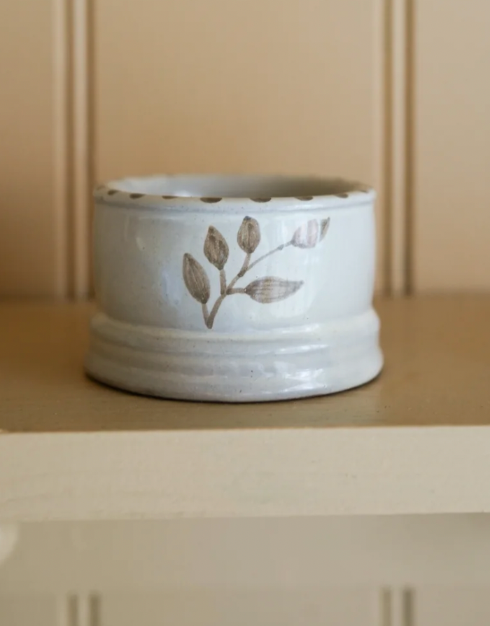 Hand Painted Botanic Tea Light Holder