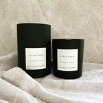 citrus basil scented soy wax wood wick candle 