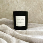 citrus basil scented soy wax wood wick candle 