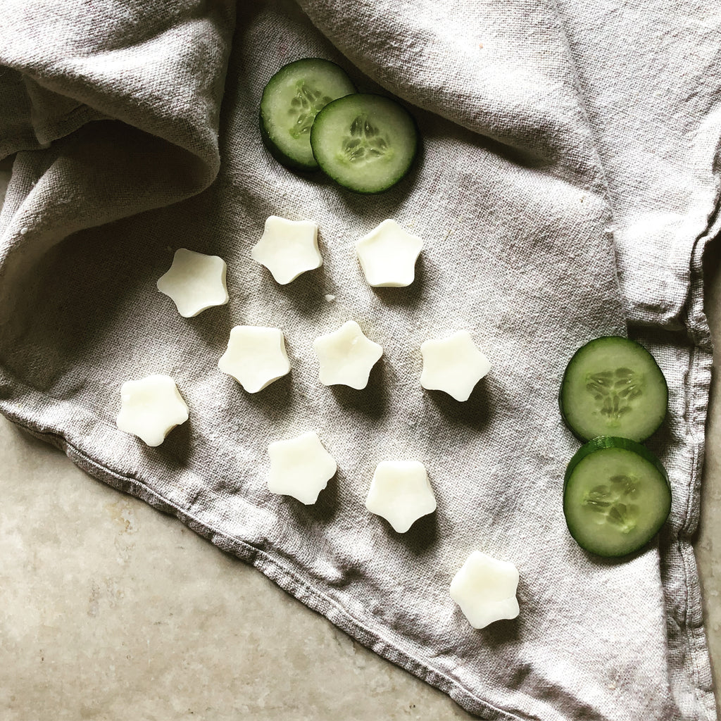 cucumber and earl grey soy wax melts for oil burner