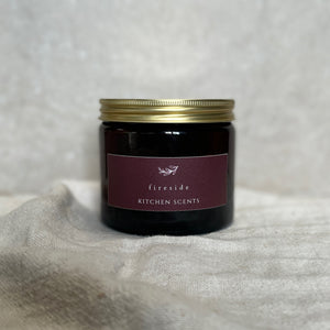 fireside scented soy wax candle 