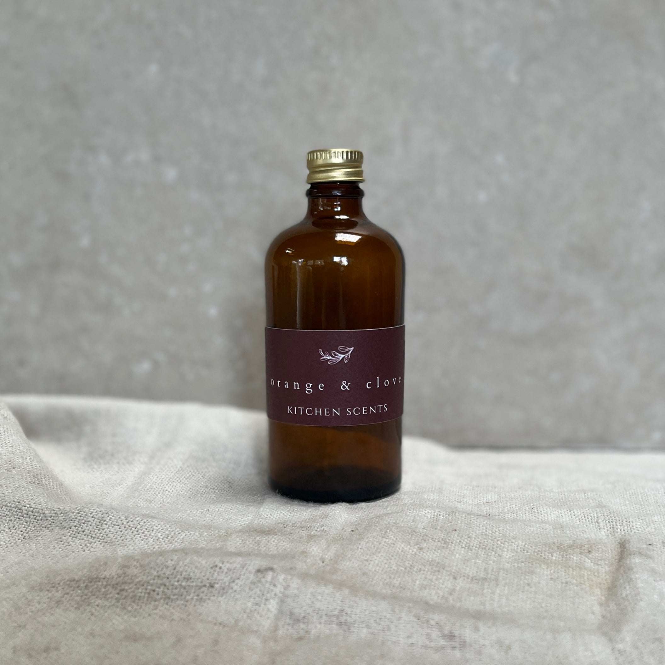 orange and clove glass bottle reed diffuser refill 100ml