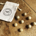 cotton bag of cedar balls for wardrobe 